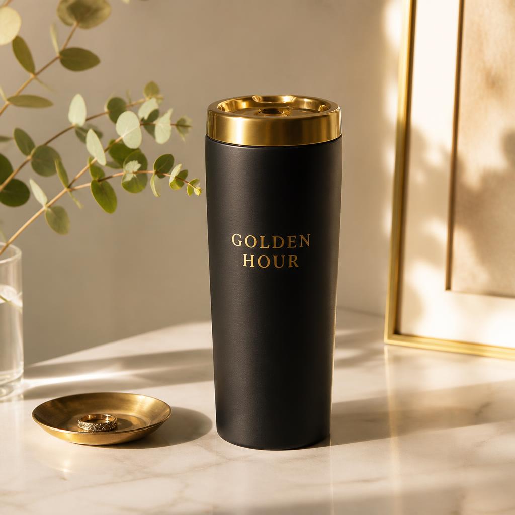 Golden Hour Travel Tumbler